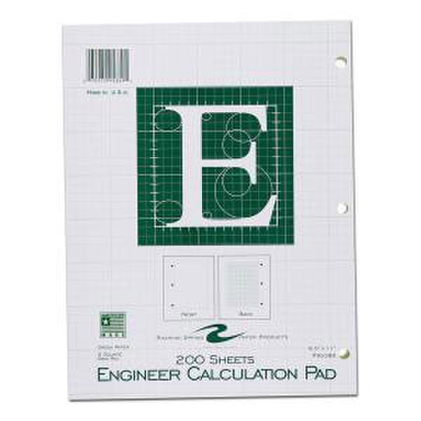 Engineer Calculation Pad 200 Sheets